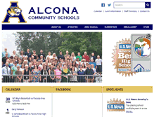 Tablet Screenshot of alconaschools.net